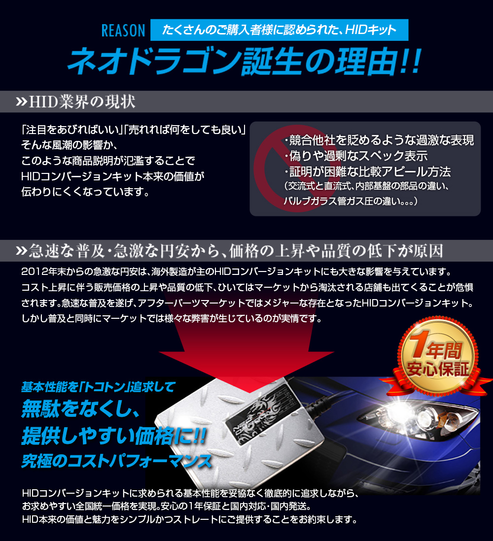 ネオドラゴンHID 誕生秘話