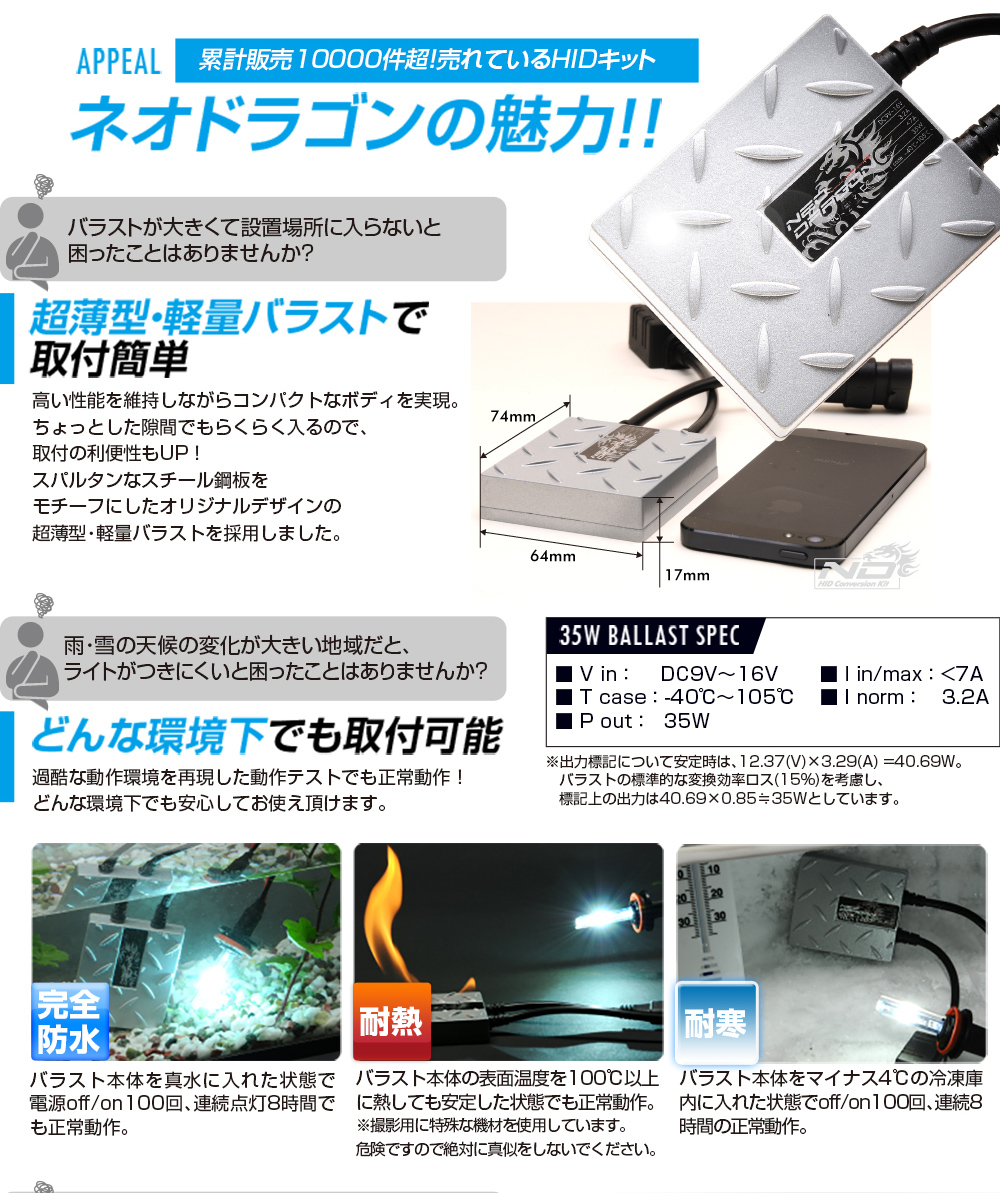 ネオドラゴンHID 魅力3